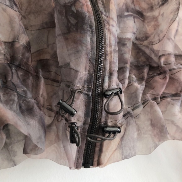 ♡ Sheer Jacket with zipper drawstring details - Picture 5 of 17